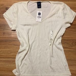 NWT GAP WHITE SHORT SLEEVE TOP